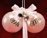 Mr N Mrs Wedding Ornaments